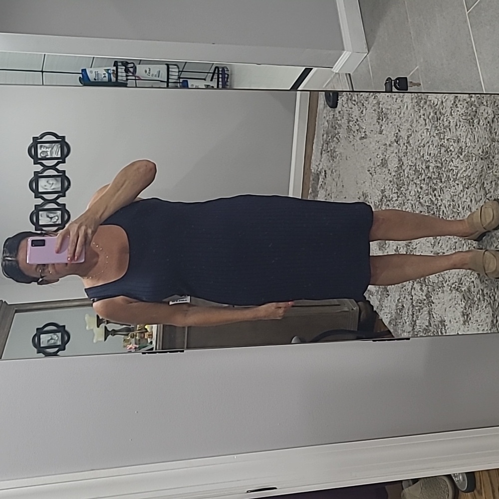 Ribbed tank dress